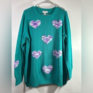Women’s Belle by Kim Gravel Teal Sweater